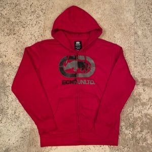 Eckō Unltd, red hoodie, size medium